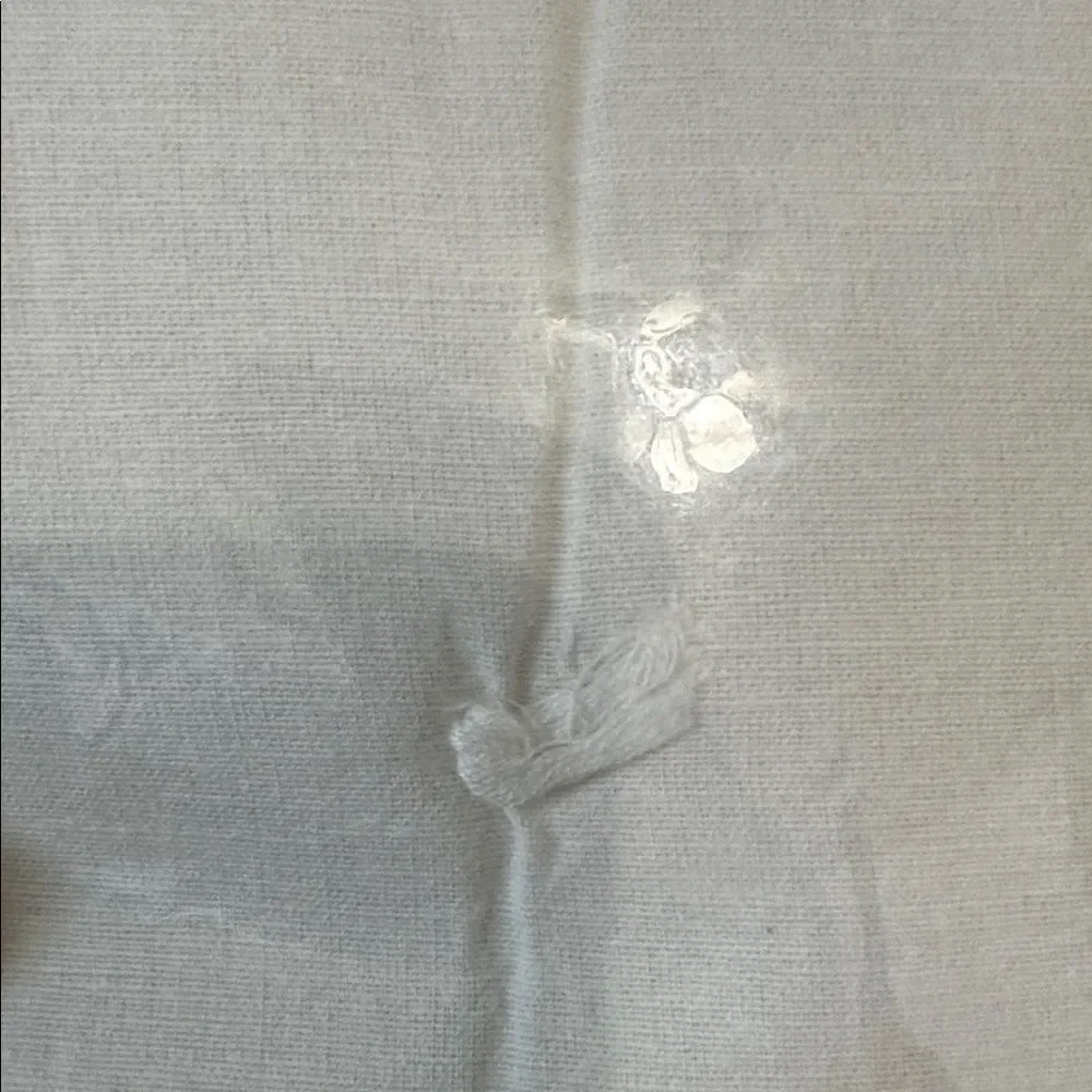 NWT Ballard Designs Halle Pickstitch Quilted Bedding Sham - White (2) KING
